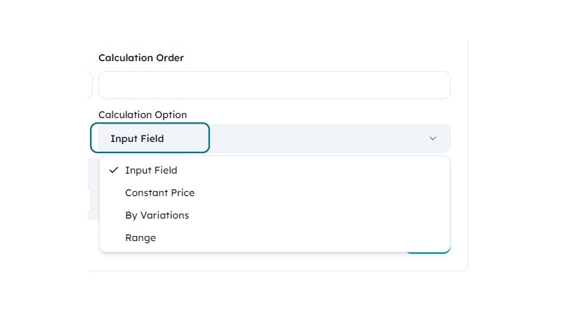 Diverse Calculation Options