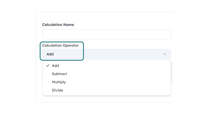 Flexible Calculation Options