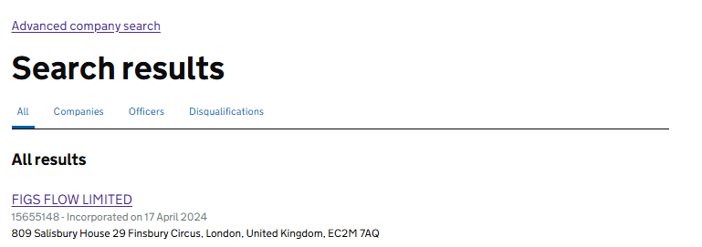 Select the Company from the Result