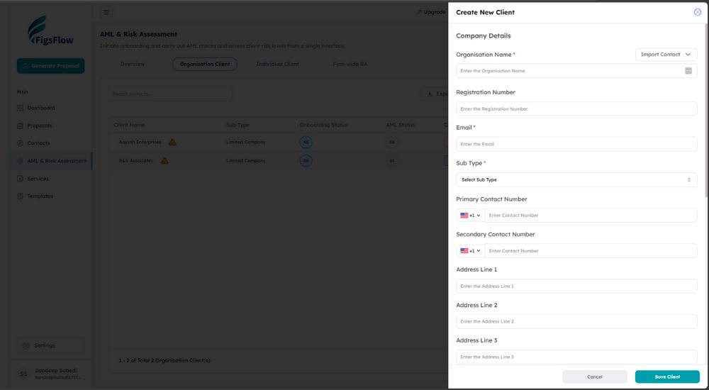 Add Your Client To The System