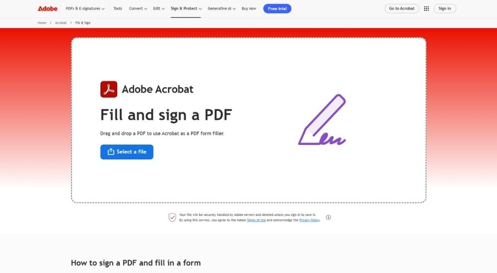 Adobe Acrobat Sign - Pure E-Signature Software for Accountants (Signature Only)
