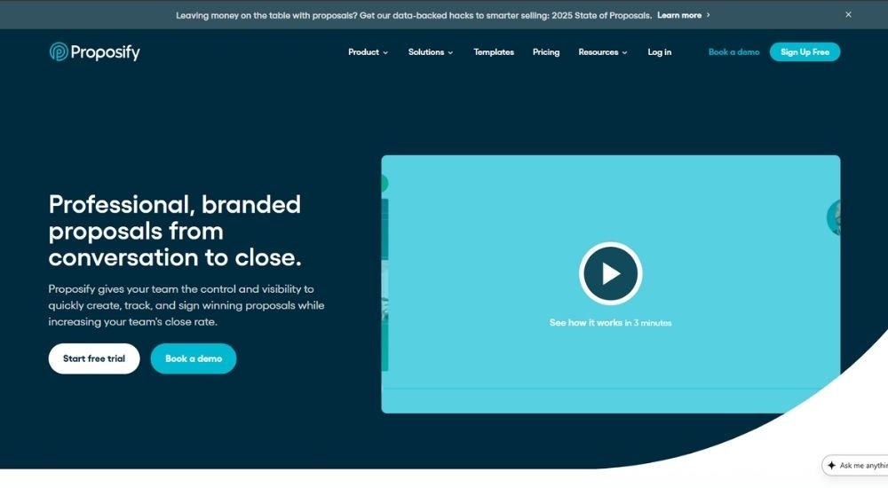 Proposify - E-Signature Software for Accountants That Also Generates Documents
