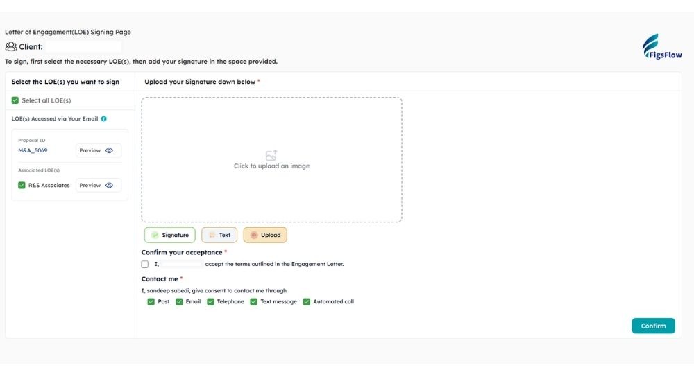 Step 1 A peek at client POV Streamline MTD Client Onboarding with FigsFlow