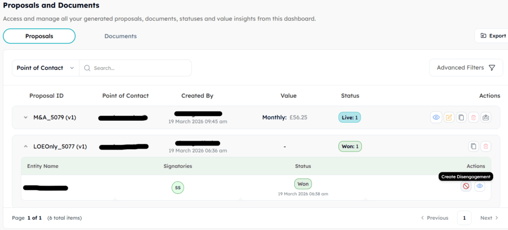 Create Disengagement Letter with FigsFlow