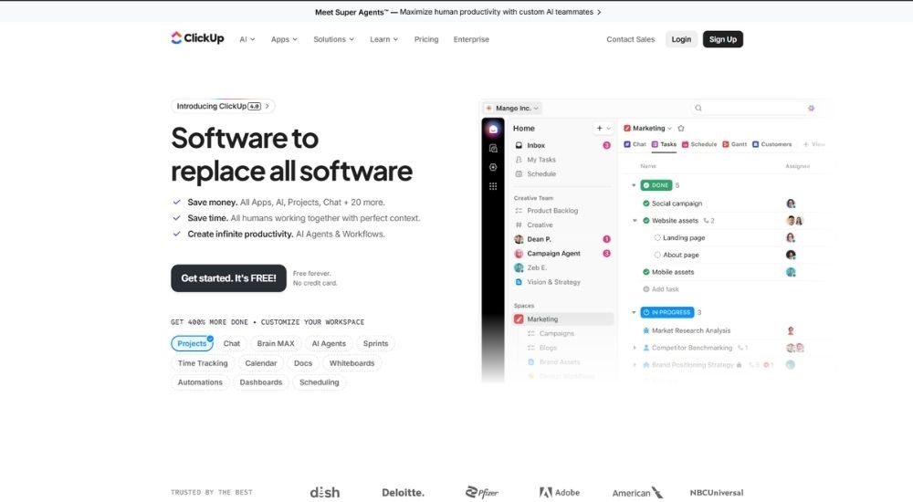Clickup - Job management software
