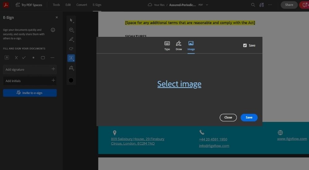 Step 03- Add Your Signature - How to add an electronic signature in pdf