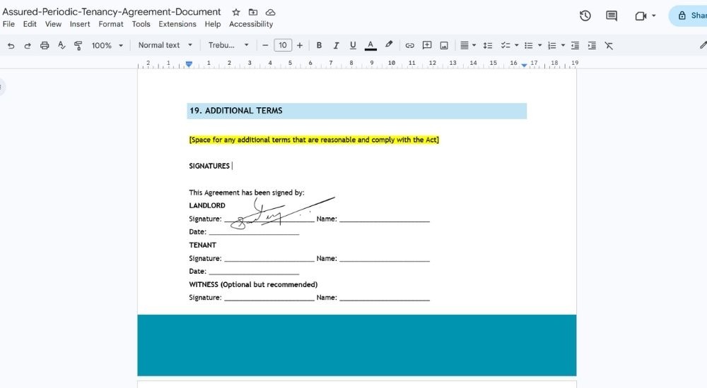 Step 04 - Drag & Resize - How to add an electronic signature in google docs
