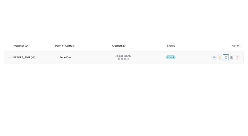Proposal Duplication