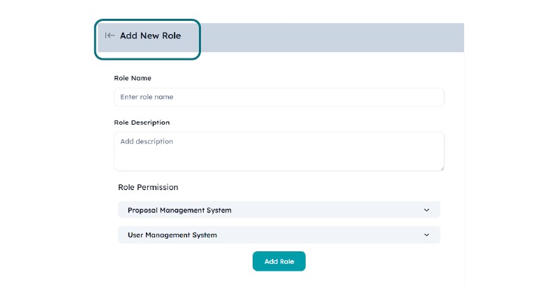 Customised Role Creation