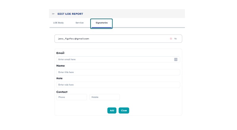 Multi-Signatory Support