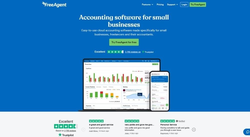 FreeAgent Best Accounting Automation Software for Accounting Firms