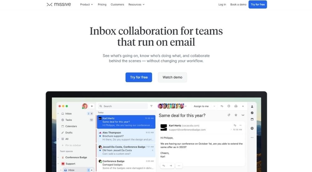 Missive Budget Client Email Management for Accountants