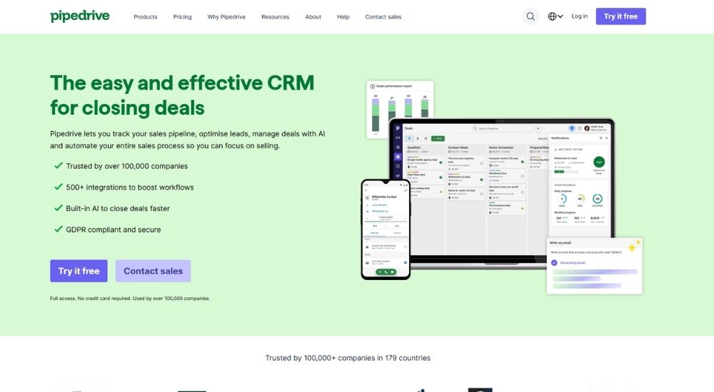 Pipedrive CRM 12 Best CRM for CPA Firms in the USA 2026 Software Guide