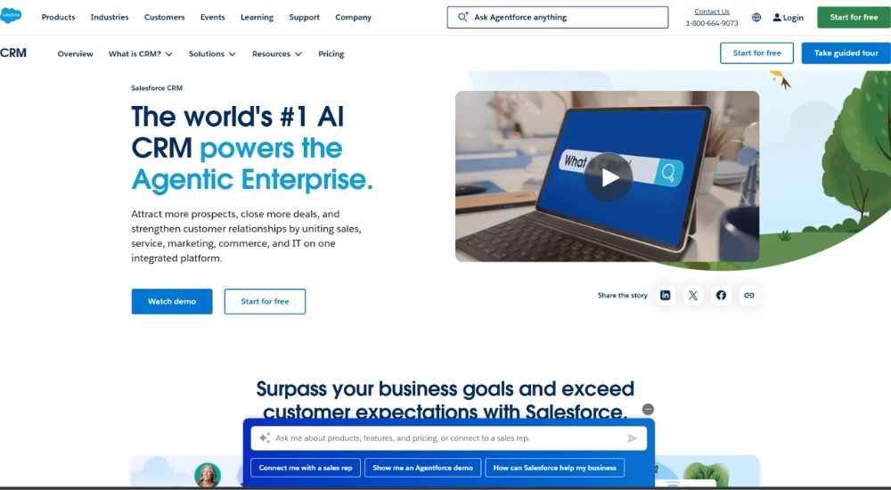Salesforce CRM -12 Best CRM for CPA Firms in the USA (2026 Software Guide)