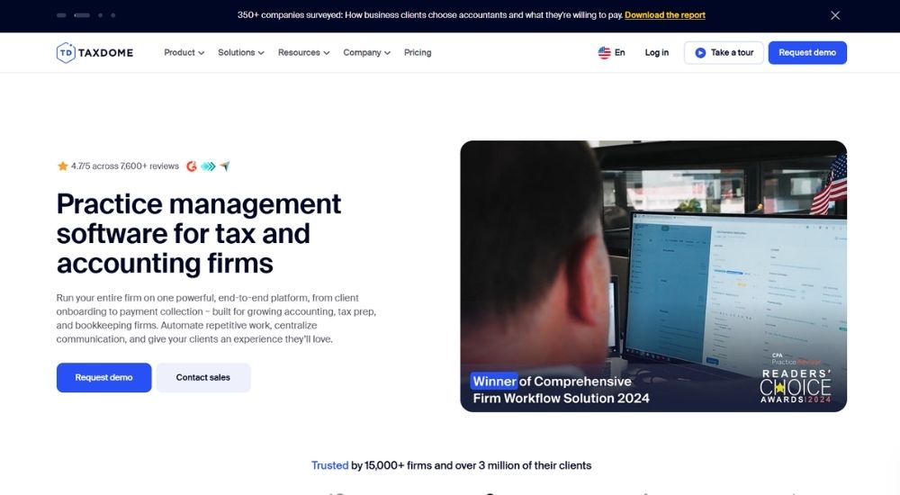 TaxDome - Top 7 Cloud Based Tax Practice Management Systems for Accounting Firms (2026 Guide)
