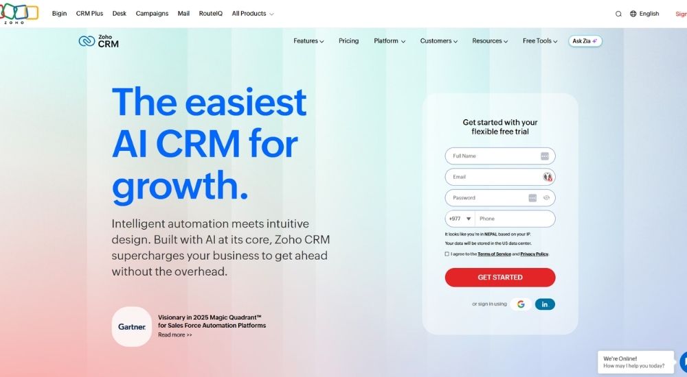 Zoho CRM 12 Best CRM for CPA Firms in the USA 2026 Software Guide