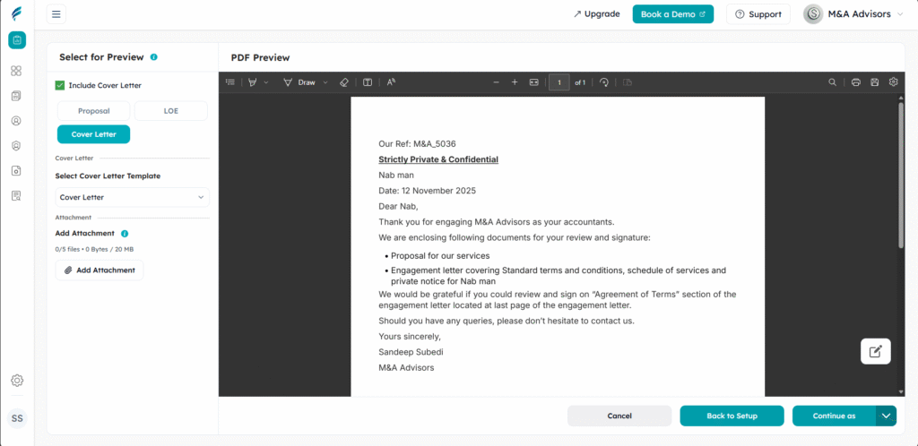 Step 3 of Creating a Bookkeeping Engagement Letter