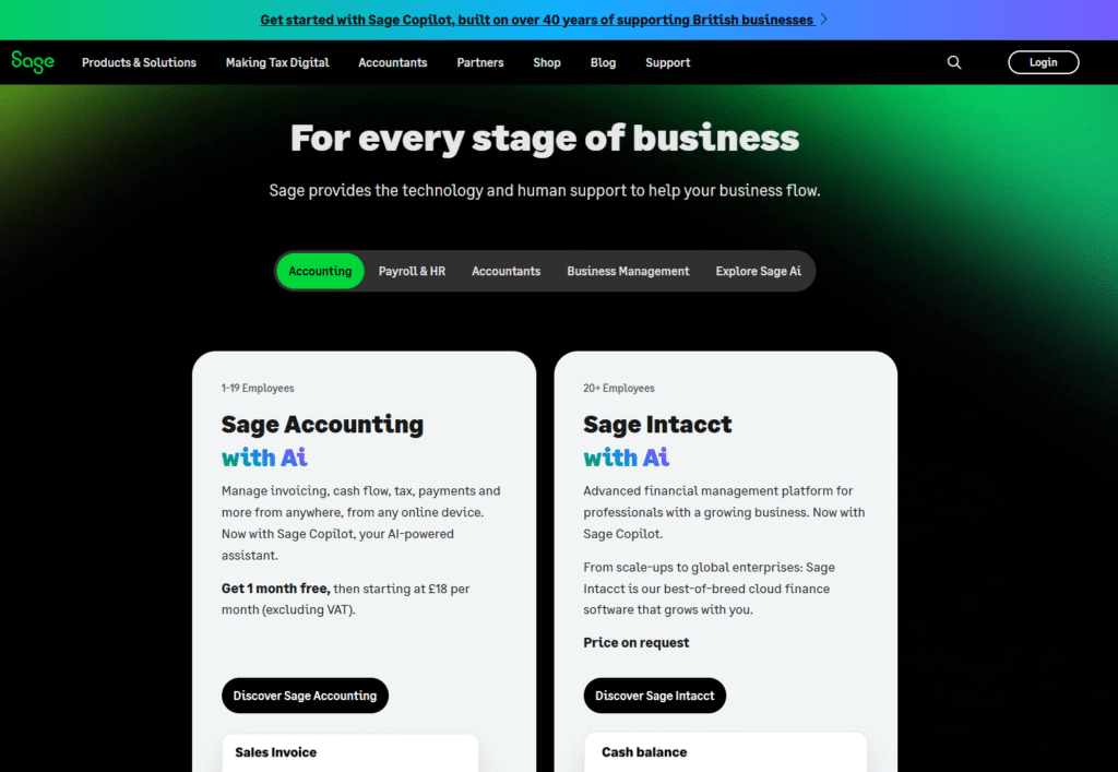Sage Individual Free Best Free HMRC Approved MTD Software For Accountants And Tax Agents