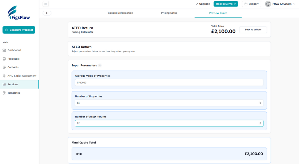 Introducing FigsFlow Advanced Pricing Calculator- Step 6 Preview Your Pricing in Real Time