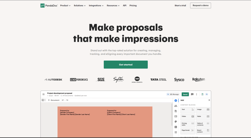 PandaDoc - Top 10 Document Generation Software for Accountants in 2026