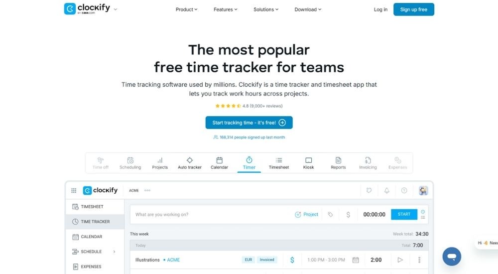 Clockify - Top time tracking and billing software for accountants