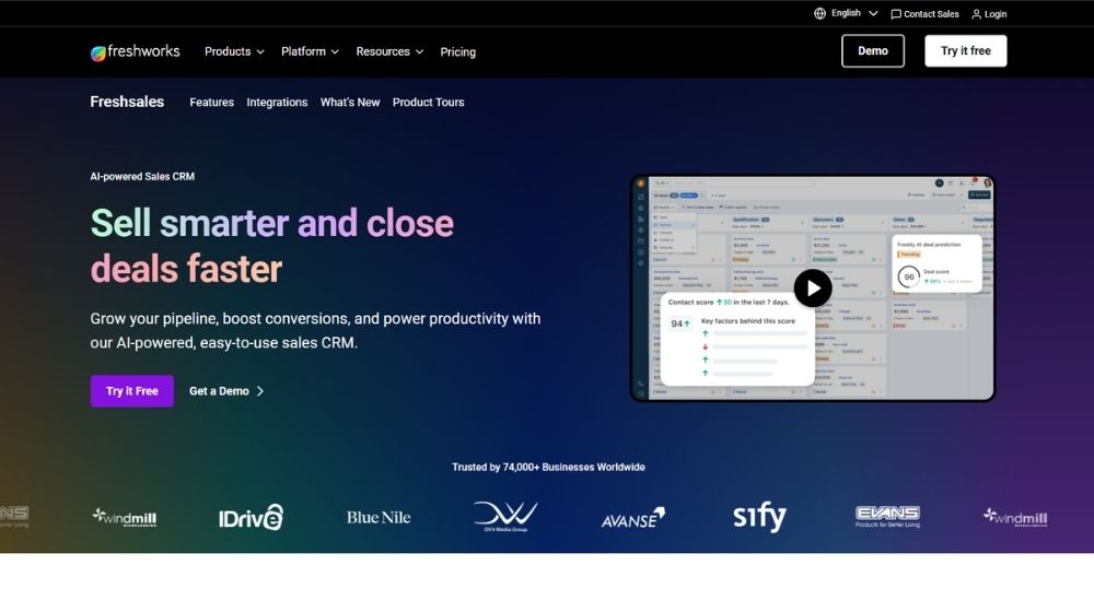 Freshsales - AI Powered CRM software for accounting firms