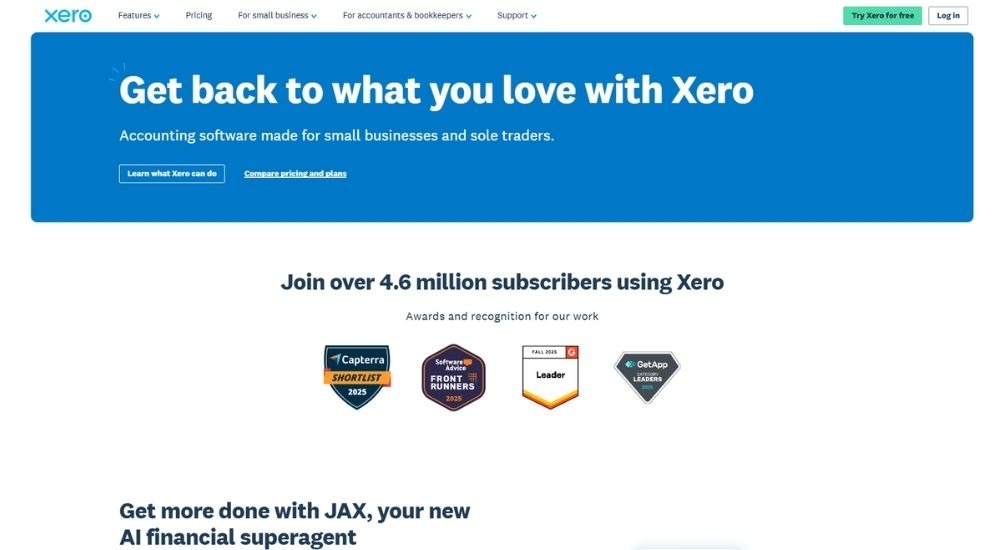 Xero cloud based accounting software for accountants and bookkeepers